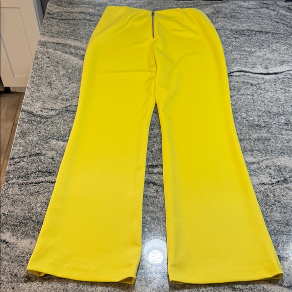 Alice + Olivia RMP Back Zip Ankle Pants, Happy Yellow - Picture 12 of 12